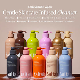 Saltair multi-algae and sea water ingredients depicting natural hydration