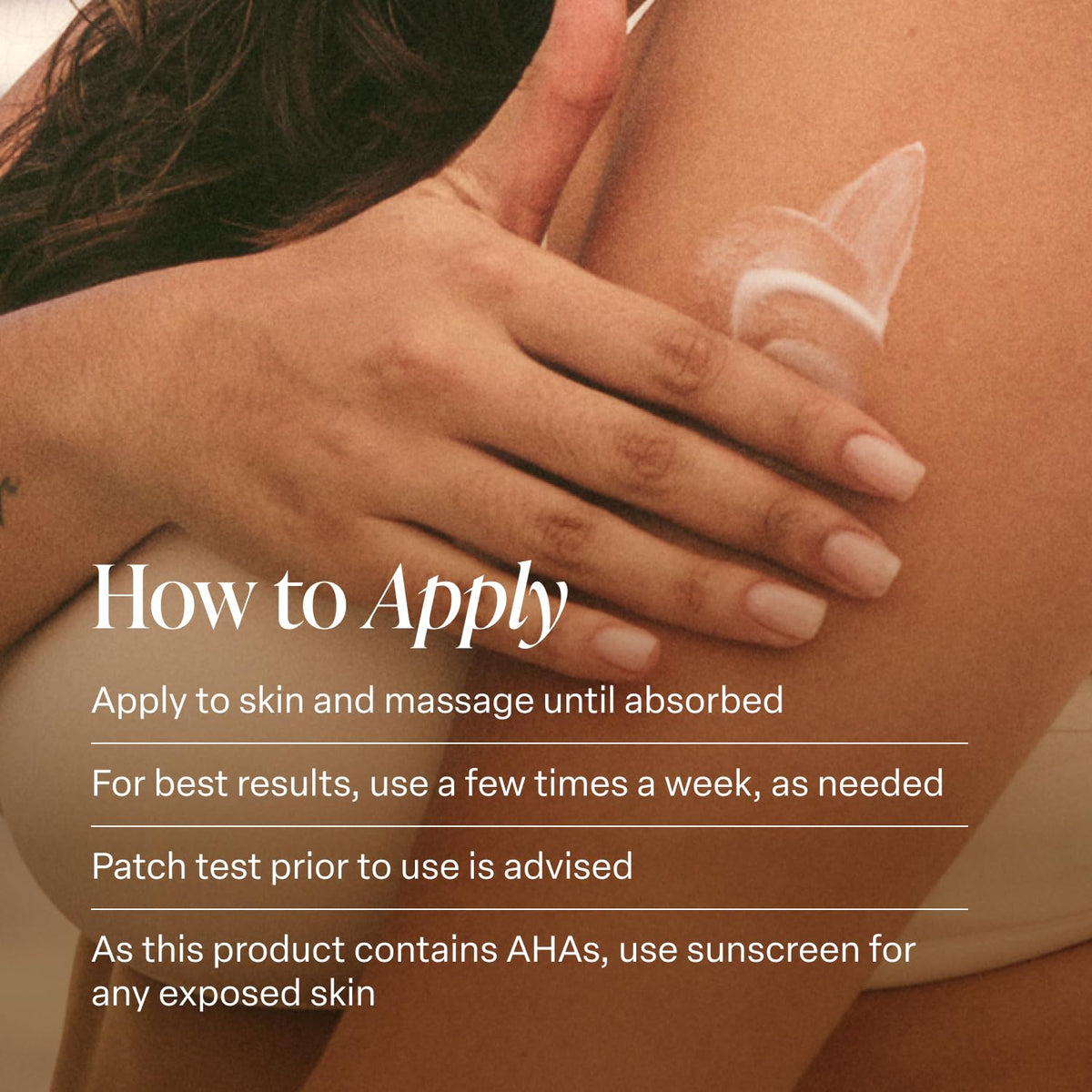 Saltair KP Body Milk ingredients list closeup showing acids and urea
