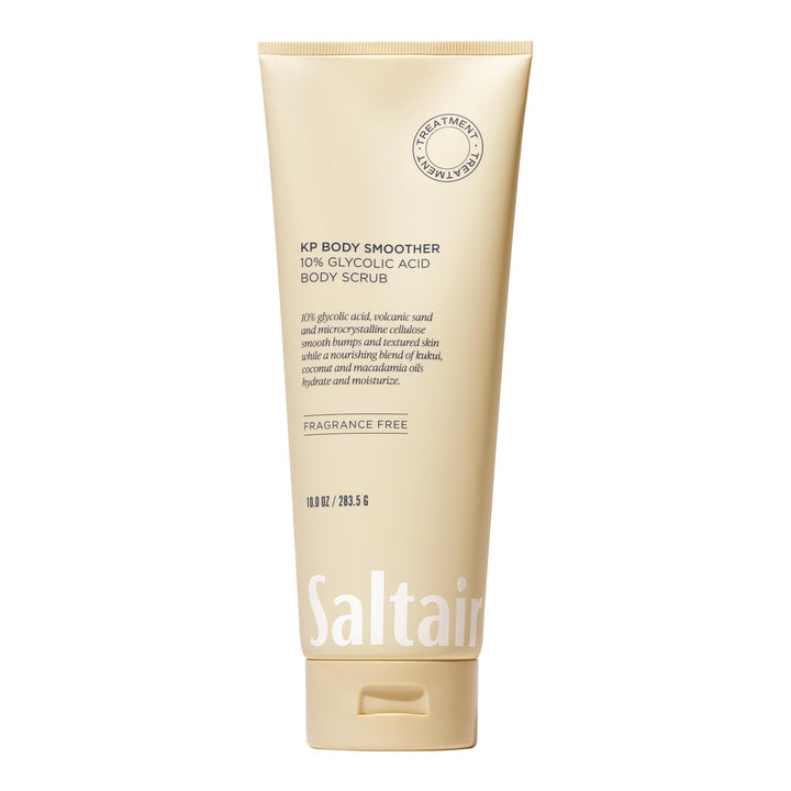 Saltair jar front view showing label and size, clear product benefit visible