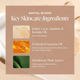 Clear Saltair label and ingredient list close-up reassuring about clean, vegan formulation