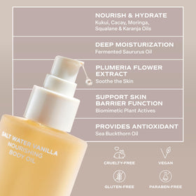 Saltair bottle on bathroom shelf lifestyle shot suggesting everyday routine