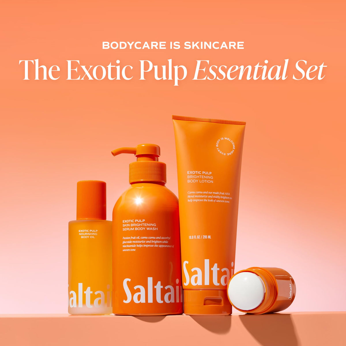 Saltair oil texture on hand showing silky absorption benefit