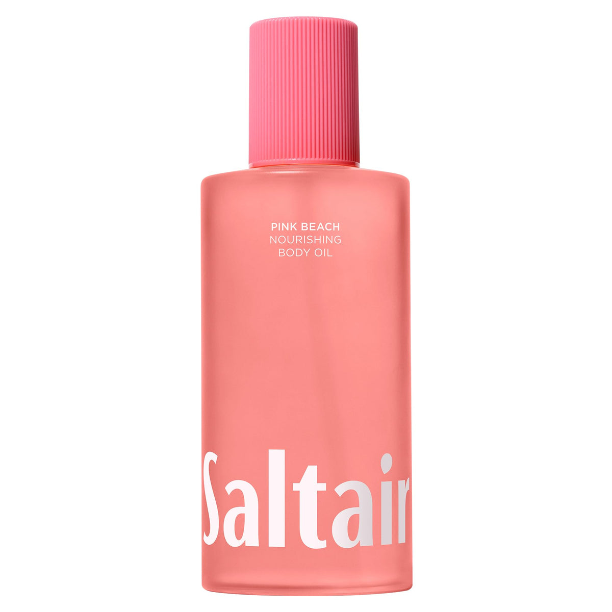 Saltair front bottle view showing Pink Beach oil and sleek packaging for hydration