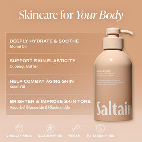 Saltair Santal Bloom bottle styled on a shelf suggesting floral, calming fragrance