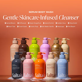 Saltair scent ingredients display orange guava passionfruit for energizing fragrance benefit