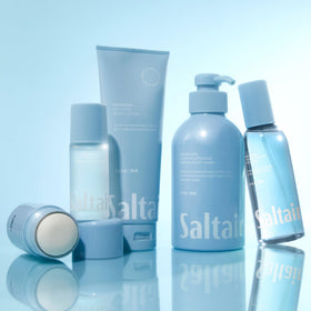 Saltair Seascape next to ruler for size comparison and travel-friendly 10oz portability