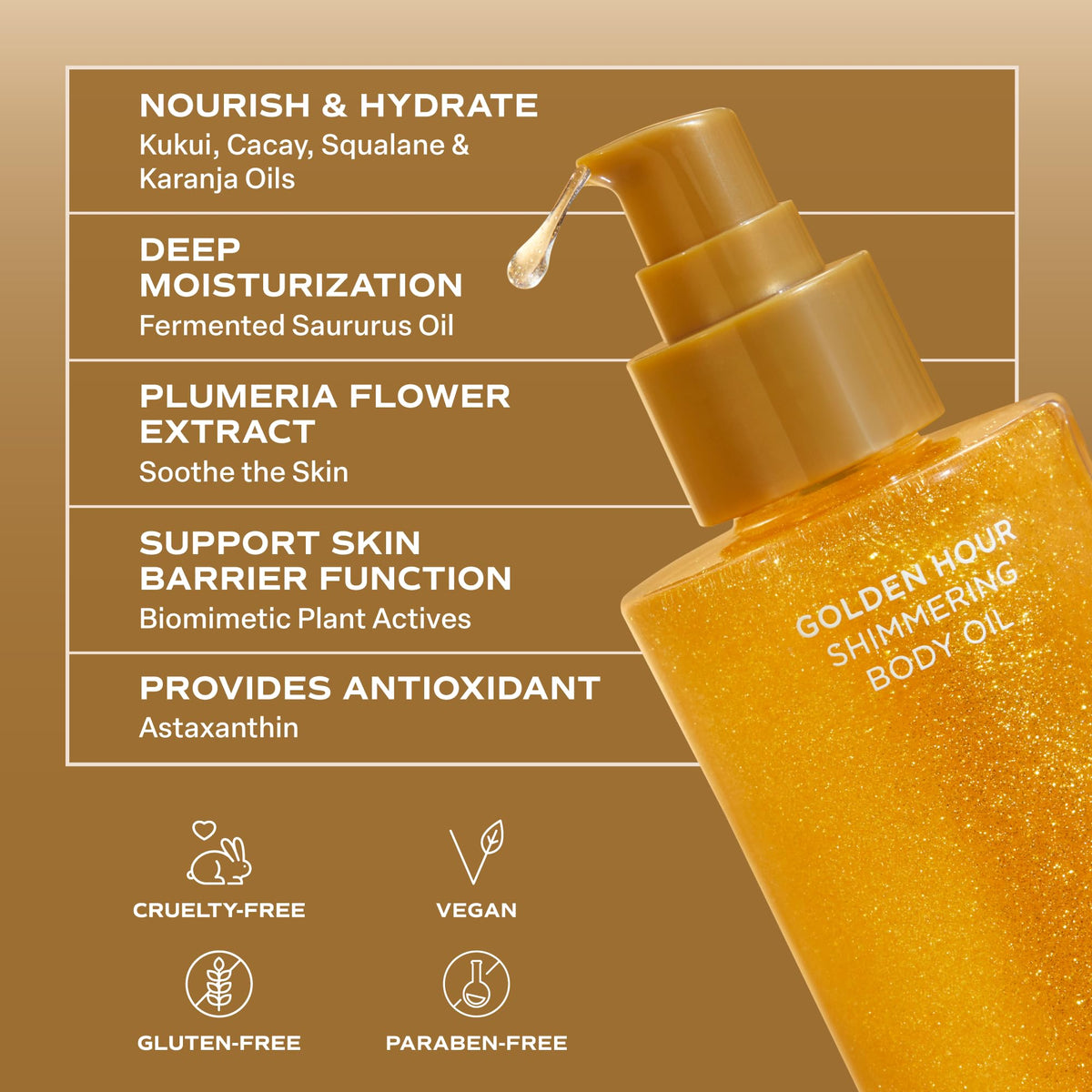 Saltair ingredients arranged to show kukui cacay squalane nourishing benefits