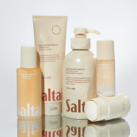 Saltair tube in hand for scale highlighting travel-friendly 10 oz size convenience
