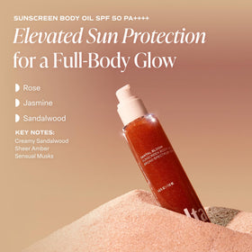 Saltair oil texture close-up droplet demonstrating quick absorption and dewy finish