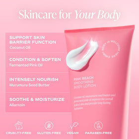 Saltair lotion texture on palm showing fast-absorbing cream