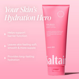 Saltair close-up of lotion texture highlighting creamy hydration