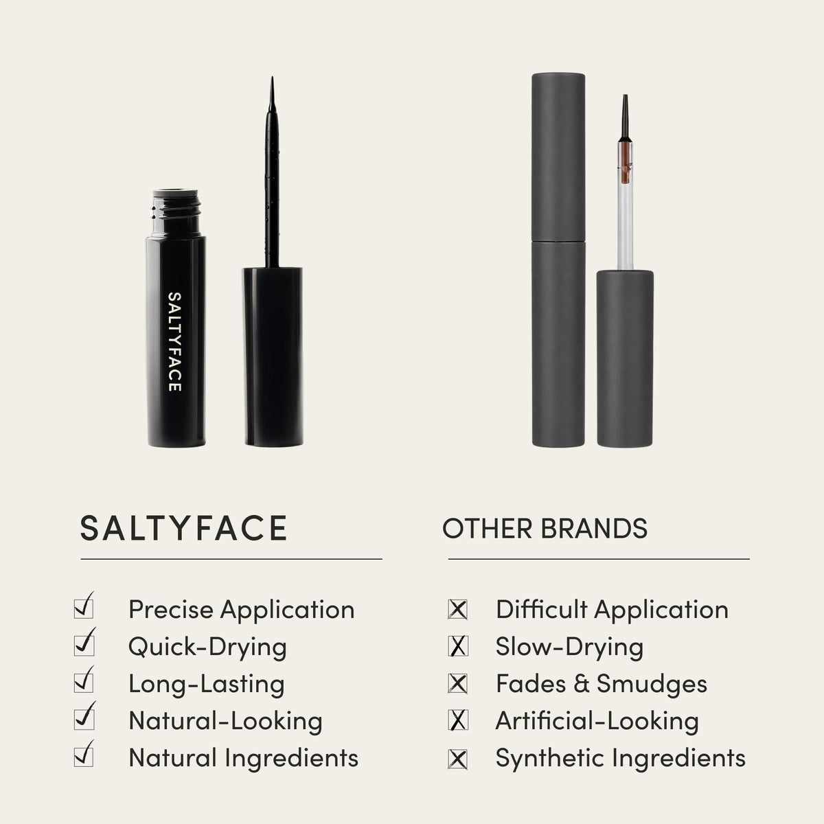 SALTYFACE applied on skin demo showing natural sun-kissed freckles