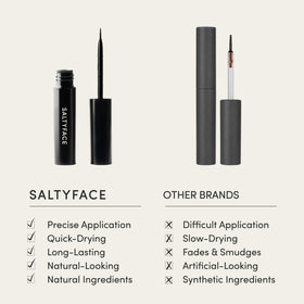 SALTYFACE applied on skin demo showing natural sun-kissed freckles