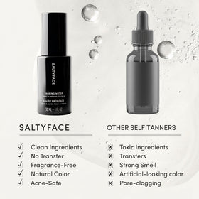 SALTYFACE ingredients aloe and cucumber highlighting soothing hydration benefit