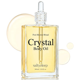 Saltysleep front bottle showing elegant packaging and quick-absorbing benefit