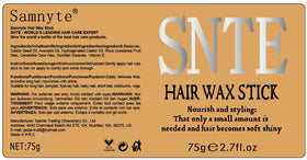 Samnyte before and after hairline showing tamed flyaways and polished finish