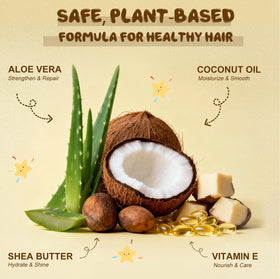 Samnyte coconut oil droplet close-up for strengthening and shine benefit