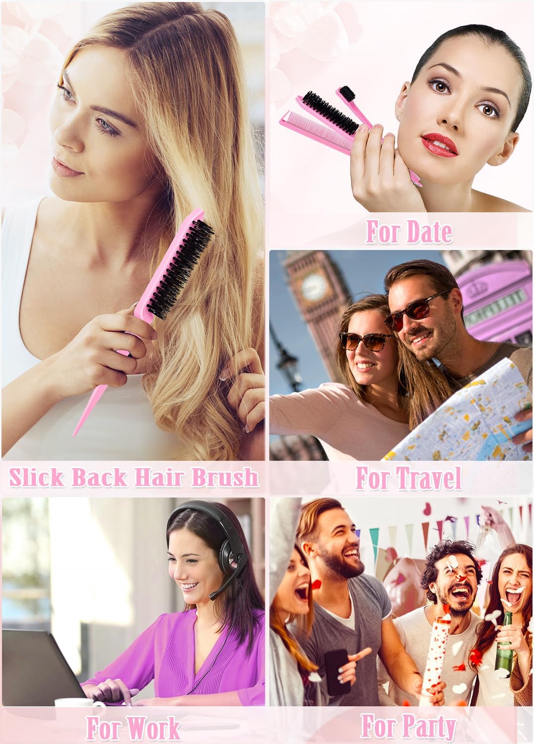 Samnyte topsy tail tools in use creating a quick loop-and-tuck ponytail benefit