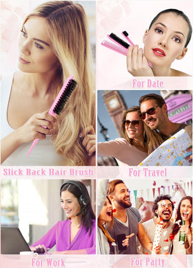 Samnyte topsy tail tools in use creating a quick loop-and-tuck ponytail benefit