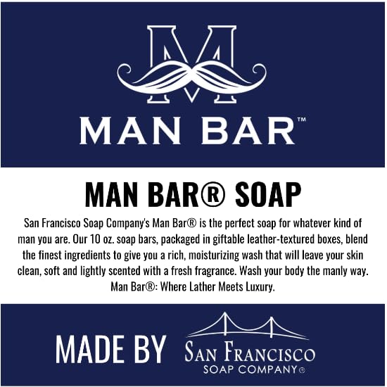 San Francisco Soap Company Cardamom & Juniper bar texture close-up showing natural ingredients