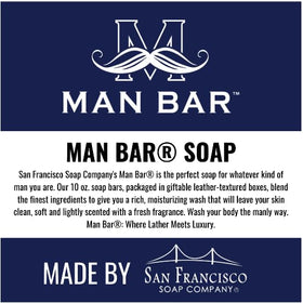 San Francisco Soap Company Cardamom & Juniper bar texture close-up showing natural ingredients