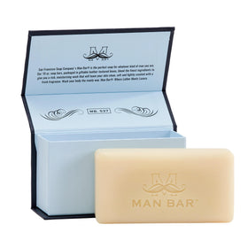 San Francisco Soap Company lather in hand demonstrating deep cleansing foam benefit