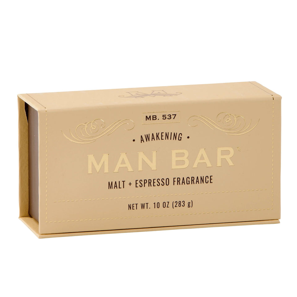 San Francisco Soap Company man bar front packaging showing product name and scent benefit