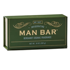 San Francisco Soap Company front packaging showing bold bergamot cognac scent benefit