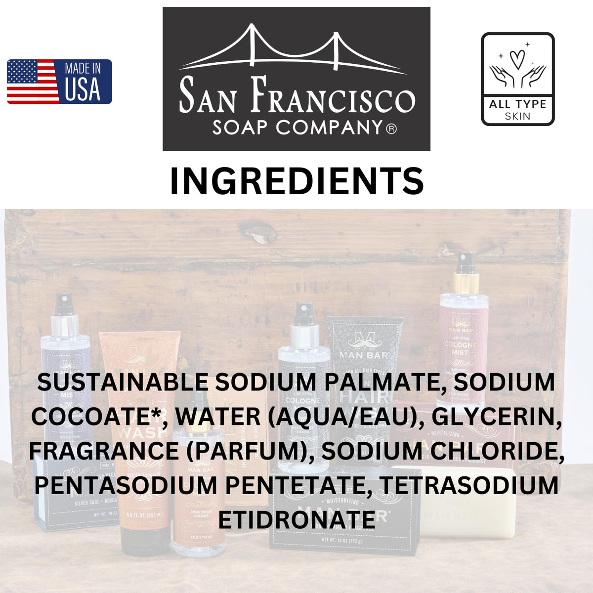 San Francisco Soap Company mini bars arranged in a bathroom setting for gift inspiration