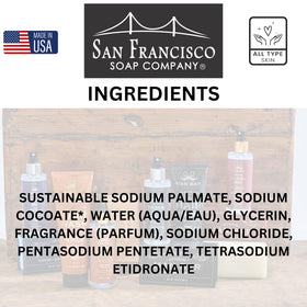 San Francisco Soap Company mini bars arranged in a bathroom setting for gift inspiration