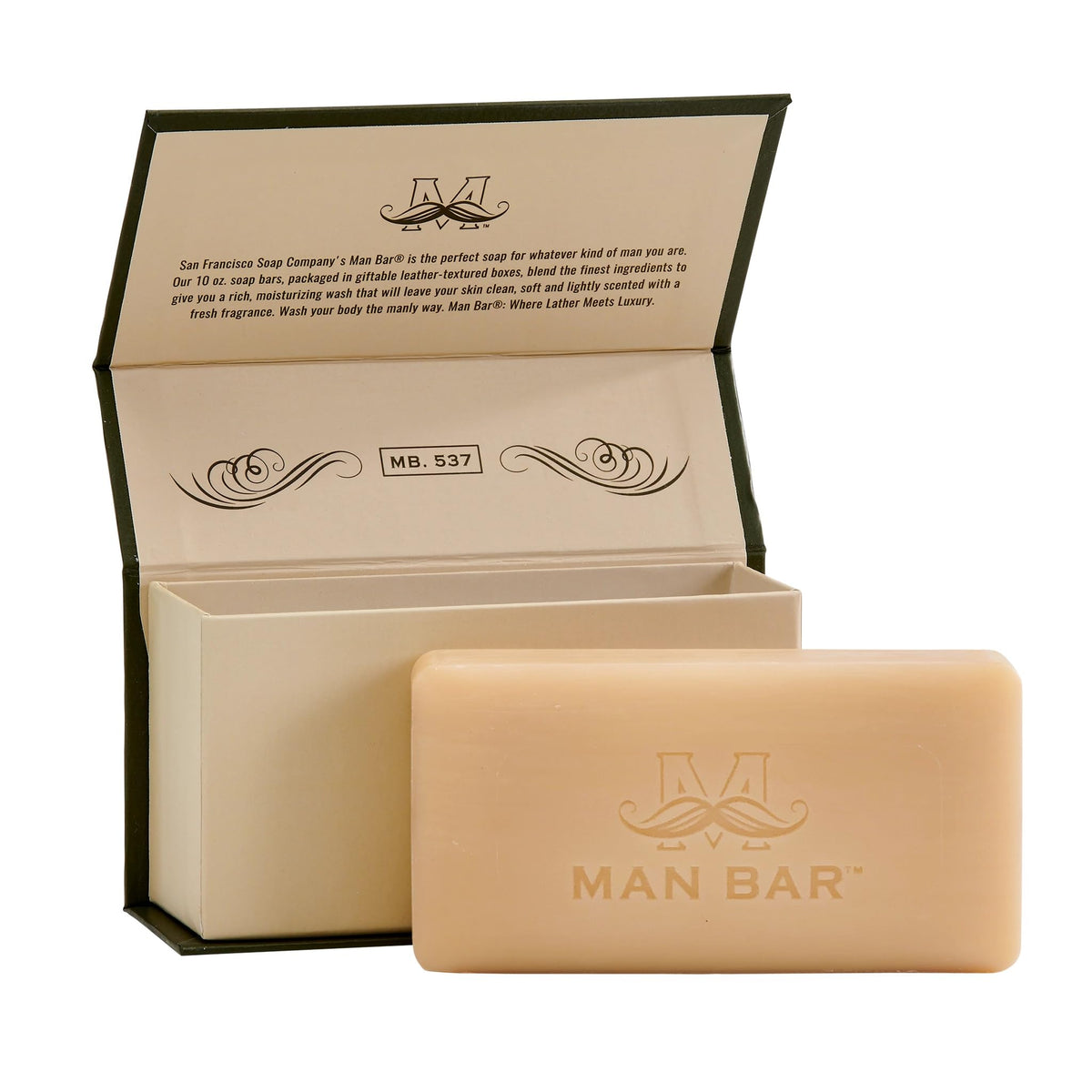 San Francisco Soap Company soap surface texture close-up showing creamy lather potential
