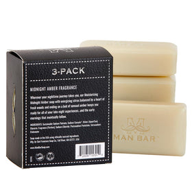 San Francisco Soap Company midnight amber bar close-up texture highlighting rich lather potential