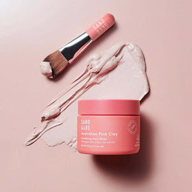 Sand & Sky brush applying mask for even, mess-free coverage