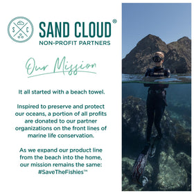 Sand Cloud in bathroom setting showing travel-ready convenience