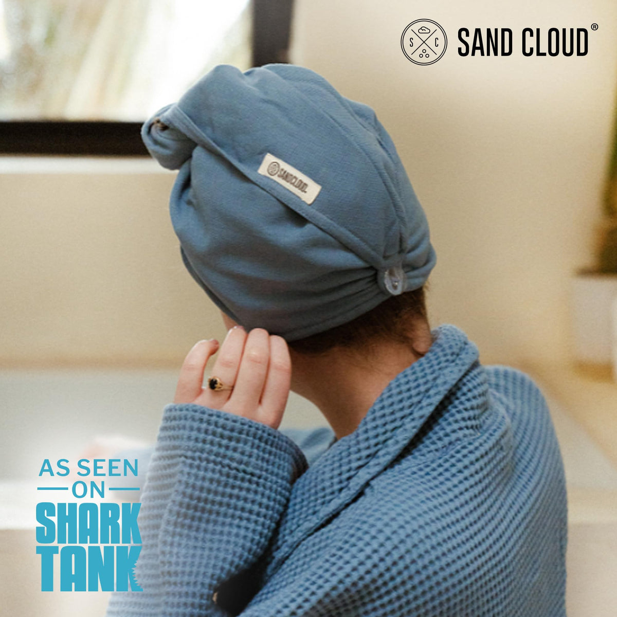 Sand Cloud close-up of half-terry texture for fast absorbency