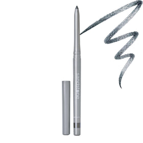 Sandstone Scandinavia eyeliner pencil front view showing sleek grey barrel and cap, easy identification