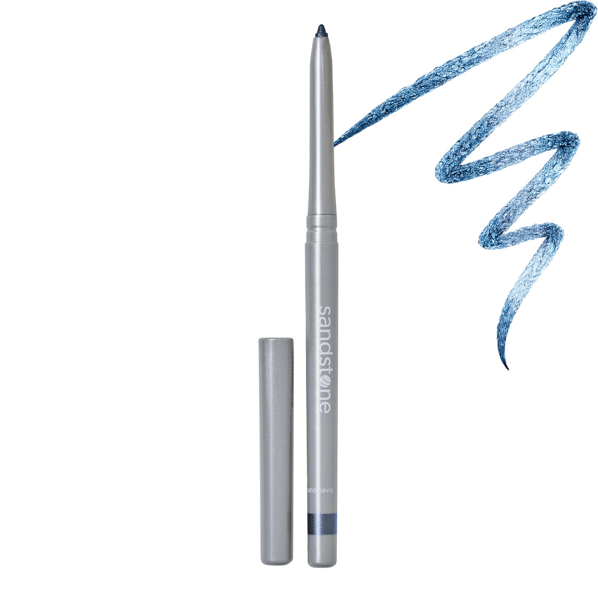Sandstone Scandinavia front packaging showing denim eyeliner and brand clarity
