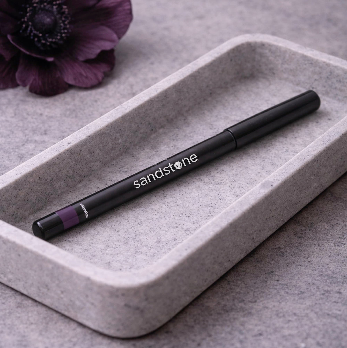 Sandstone Scandinavia on a dressing table evoking everyday clean beauty routine