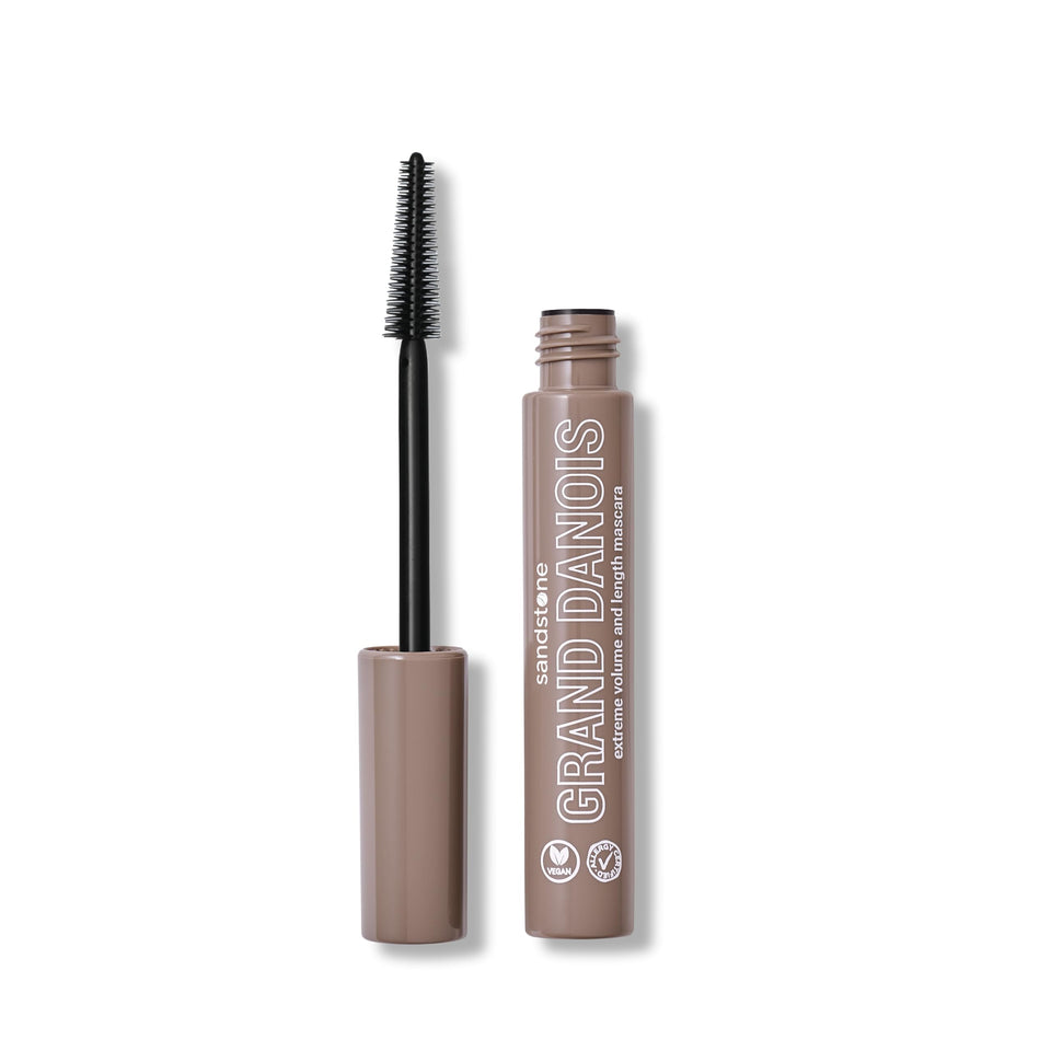 Sandstone Scandinavia front tube showing sleek design and gentle formula benefits
