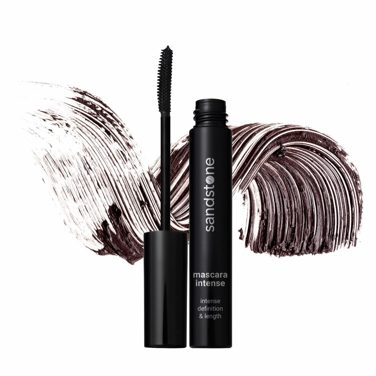 Sandstone Scandinavia open wand detail displaying precision brush for defined lashes