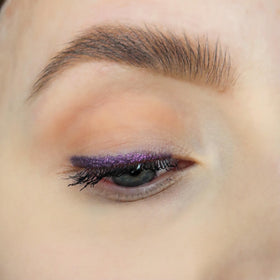 Sandstone Scandinavia pencil swatches on skin showing rich purple payoff benefit
