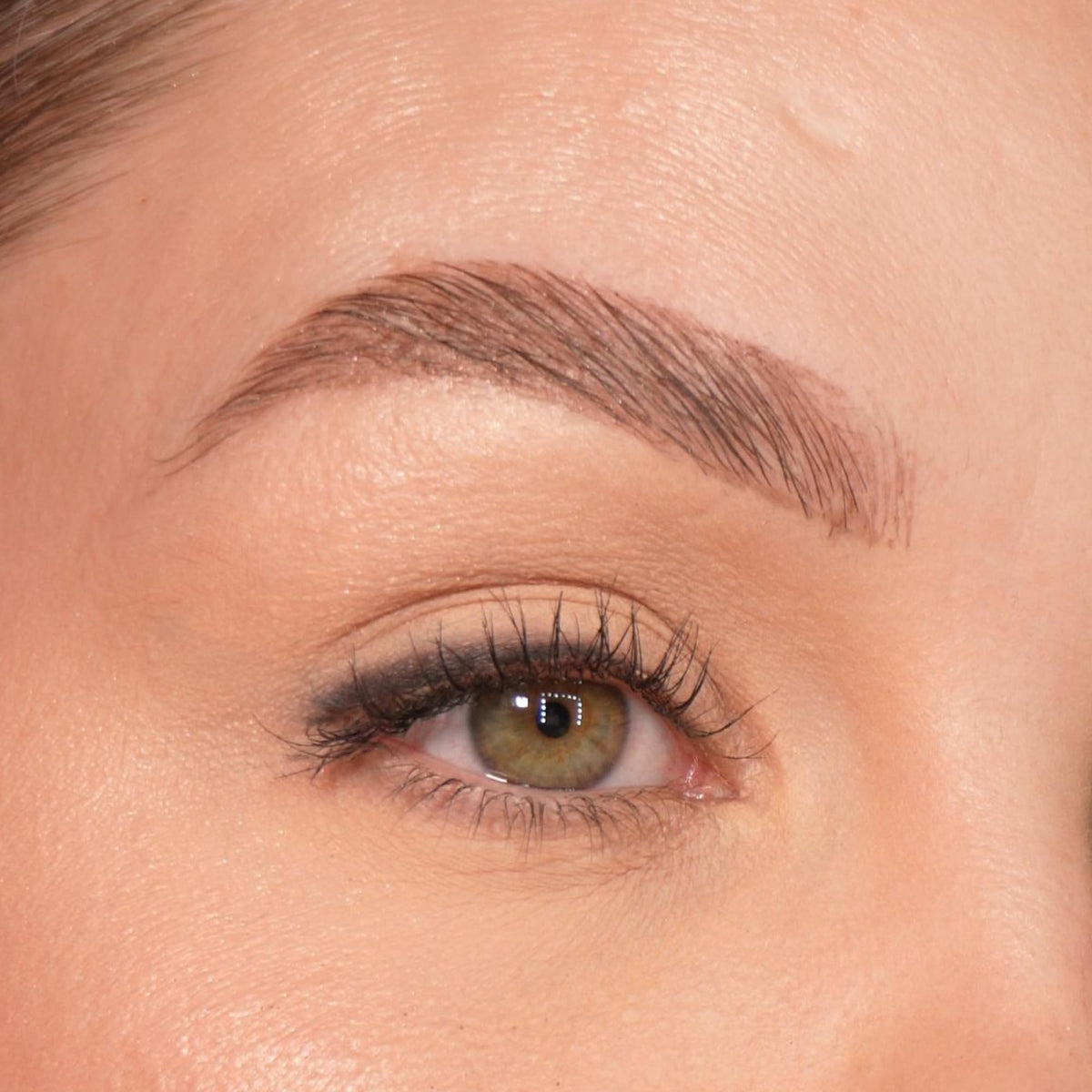 Sandstone Scandinavia winged liner result showing crisp black wing for long-lasting wear