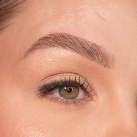 Sandstone Scandinavia winged liner result showing crisp black wing for long-lasting wear