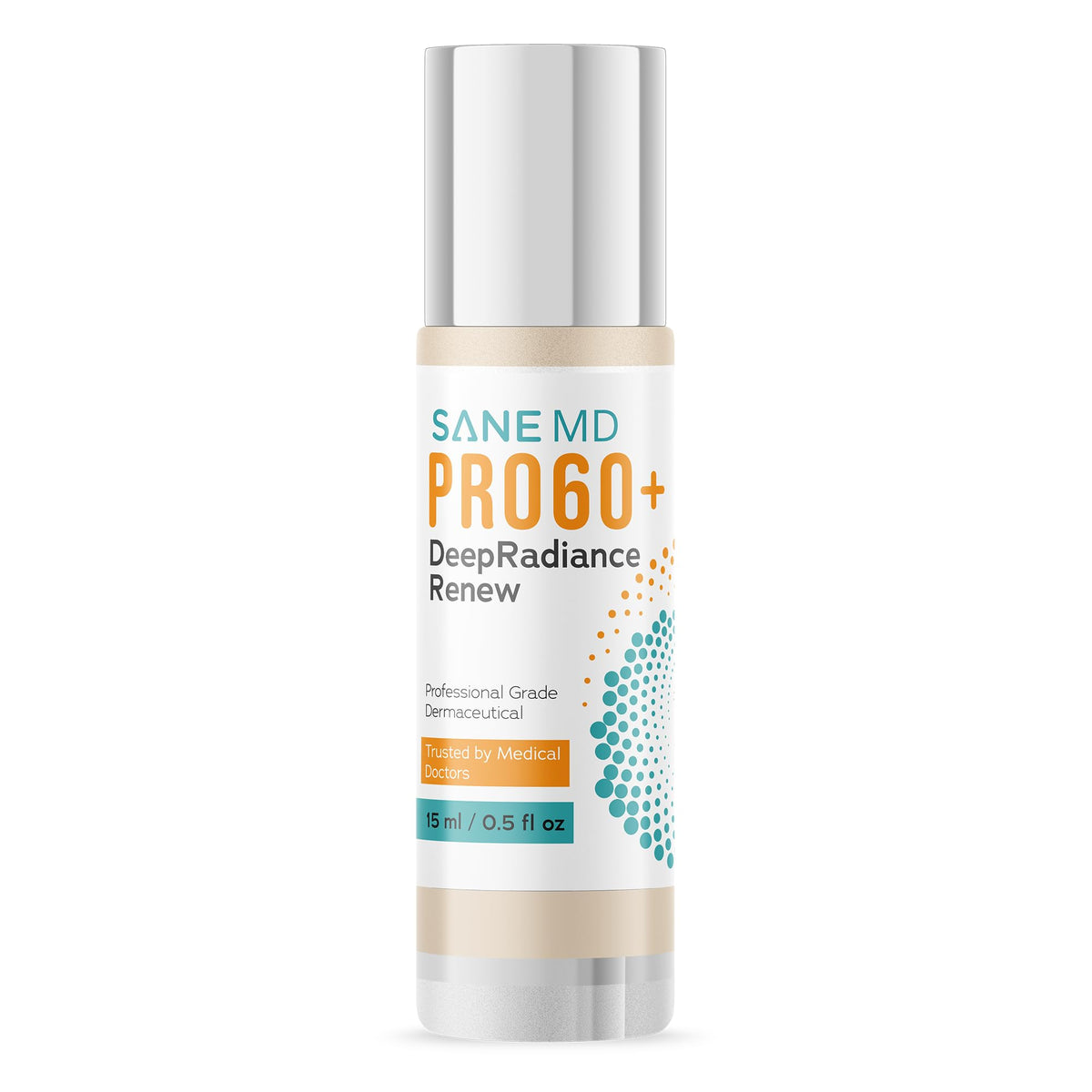 SANE MD PRO60+ front packaging showing bottle and label benefits