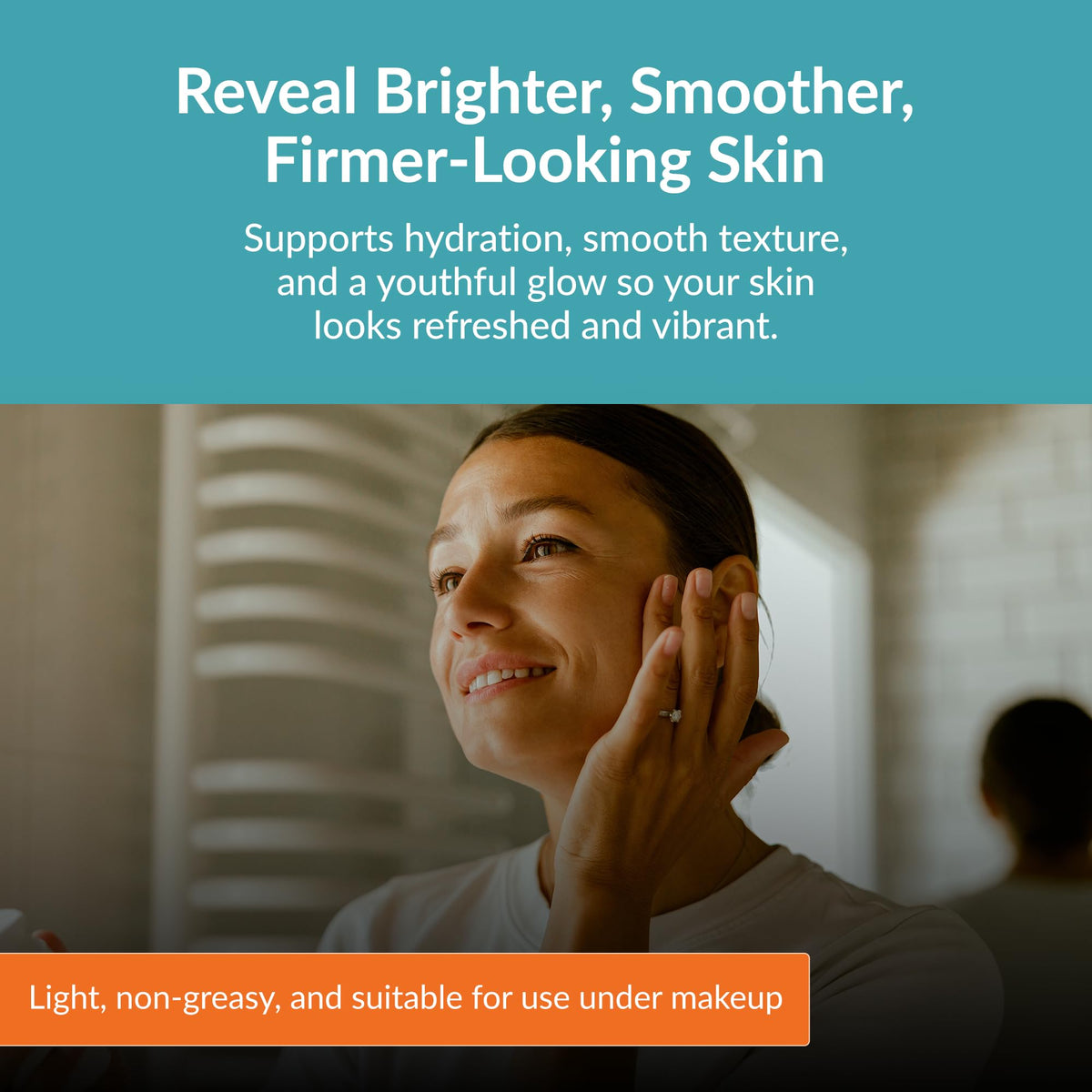 SANE MD PRO60+ in hand application demonstrating easy layering under makeup