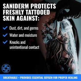 Gentle Saniderm removal demonstrated to show safe, low-trauma bandage removal technique
