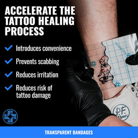 Saniderm bandage resisting water in shower for worry-free cleaning