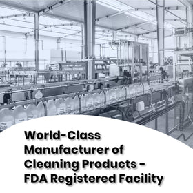 Sanit product label close-up listing safety claims and made in USA benefit