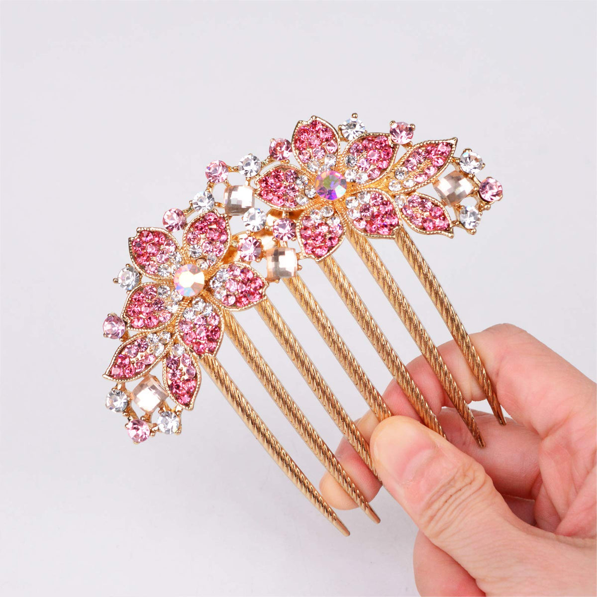 Sankuwen close-up rhinestone detail shows precise inlay and shine