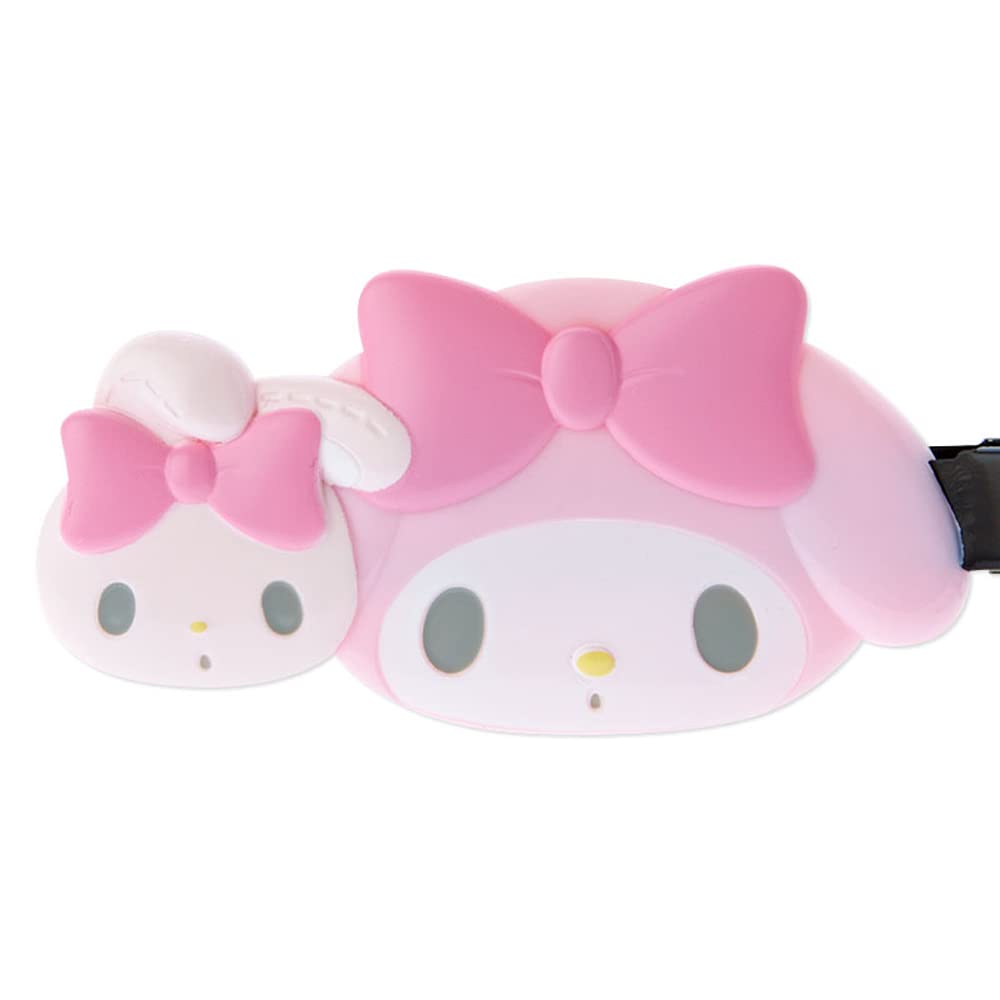 SANRIO My Melody held in hand for size comparison and easy portability